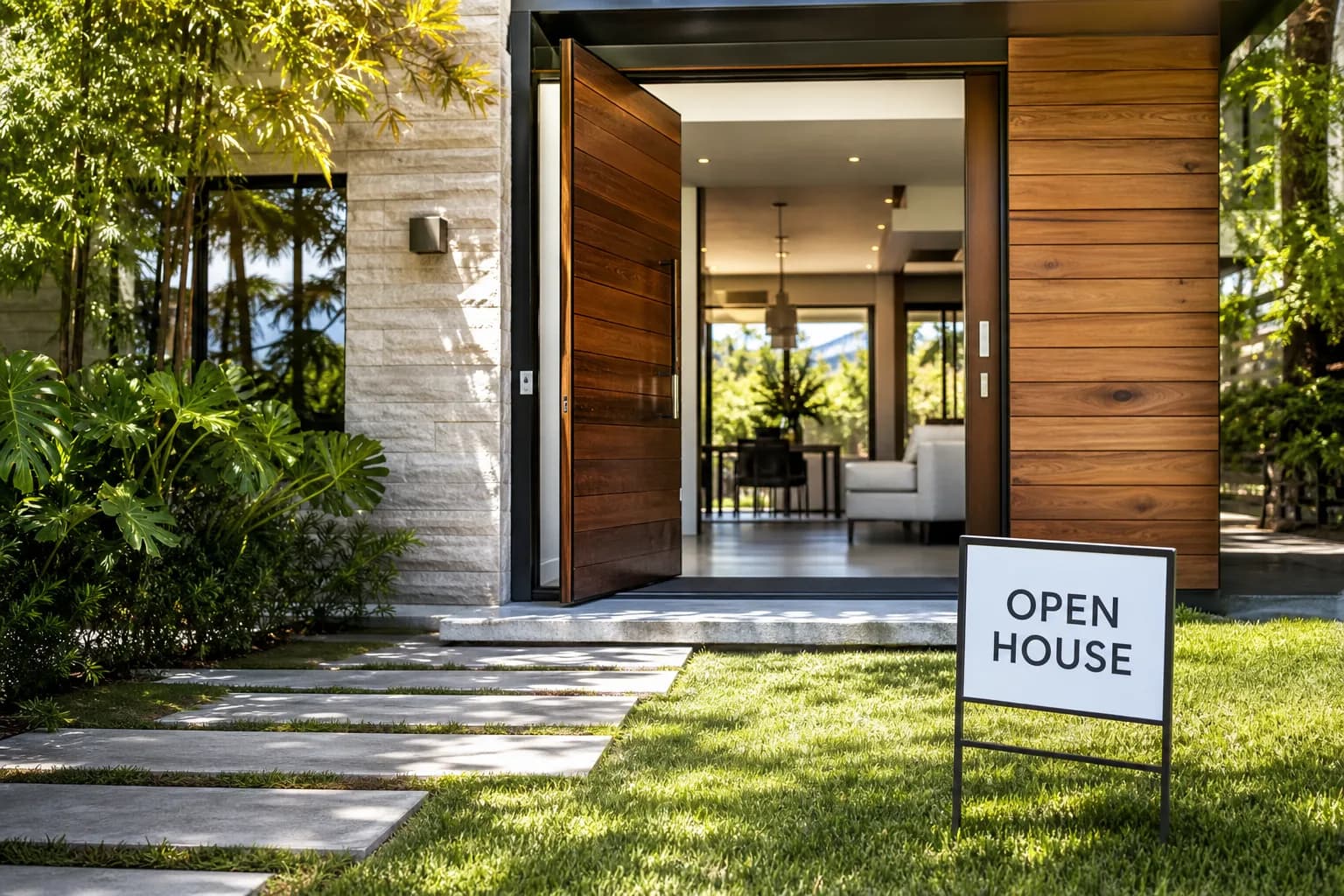 Open house inmobiliario — jornada de puertas abiertas