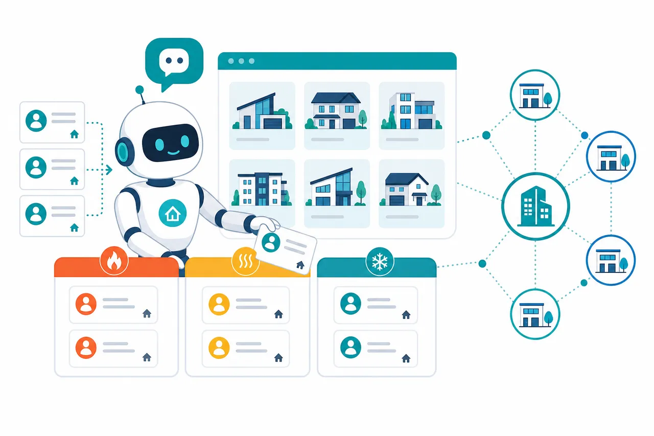Bot WhatsApp para redes inmobiliarias con calificación de leads