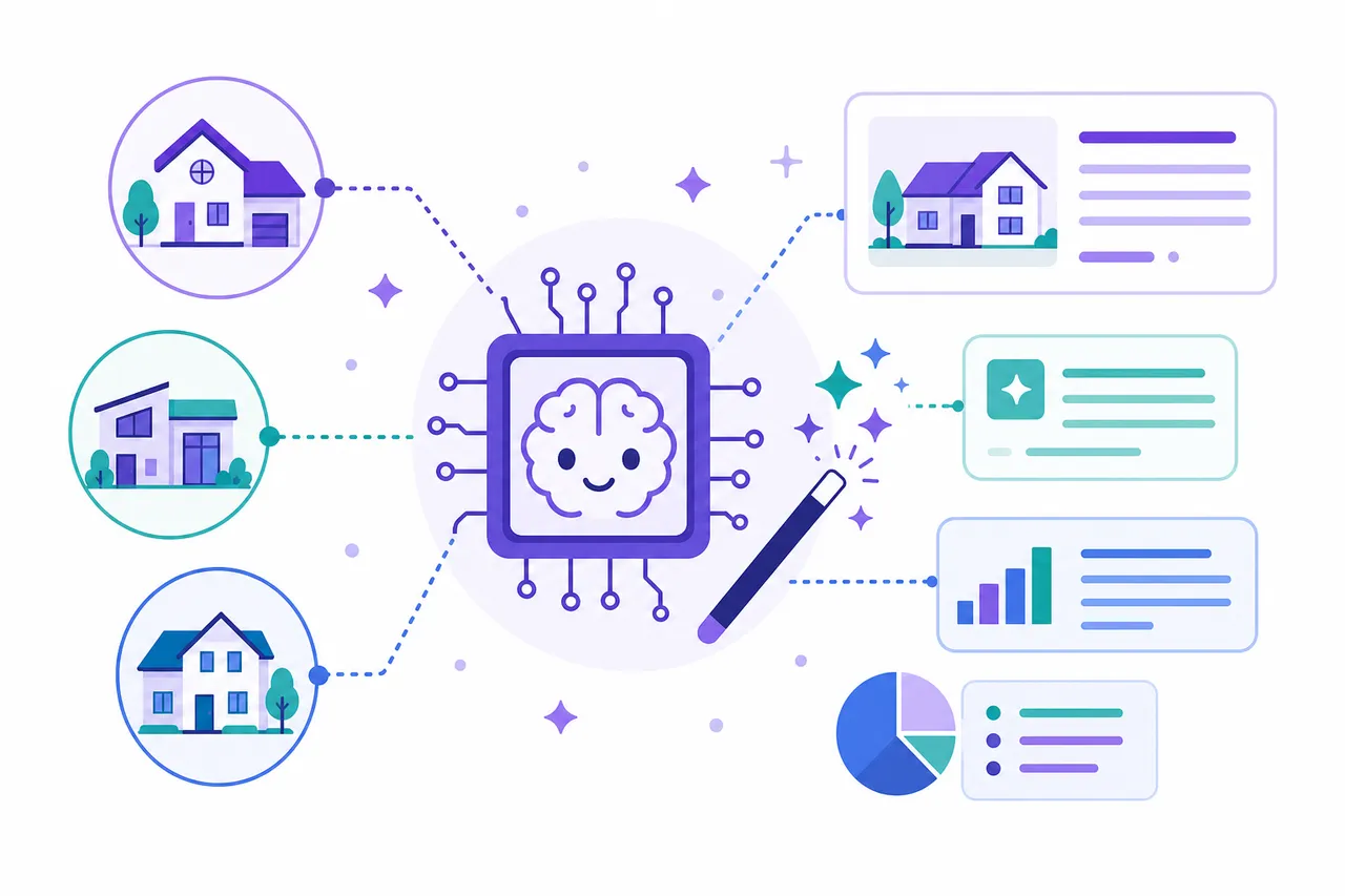 Ilustración: Scoring de leads con IA vs scoring manual en el CRM