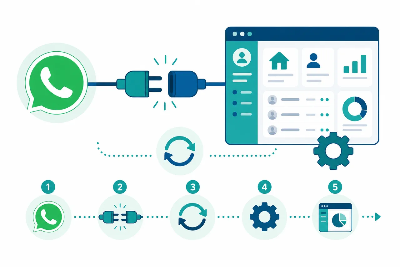 Integración de WhatsApp con el CRM inmobiliario